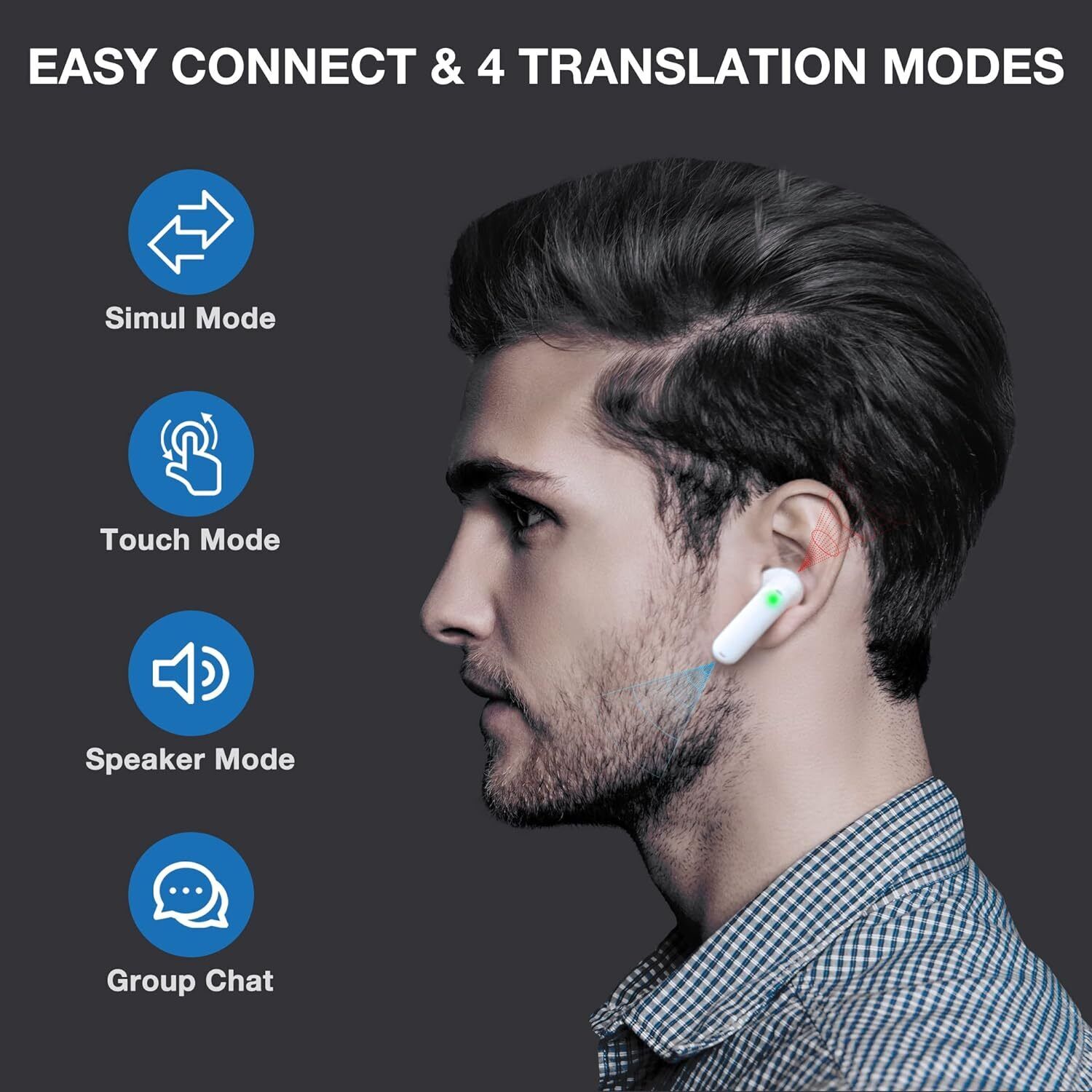 WT2 Edge/W3 Translator Device-Bidirection Simultaneous Translation,40 Languages Unbranded Does Not Apply - фотография #4