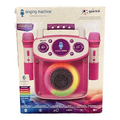 The Singing Machine Mini Sparkle Karaoke Machine, Pink The Singing Machine SML294P