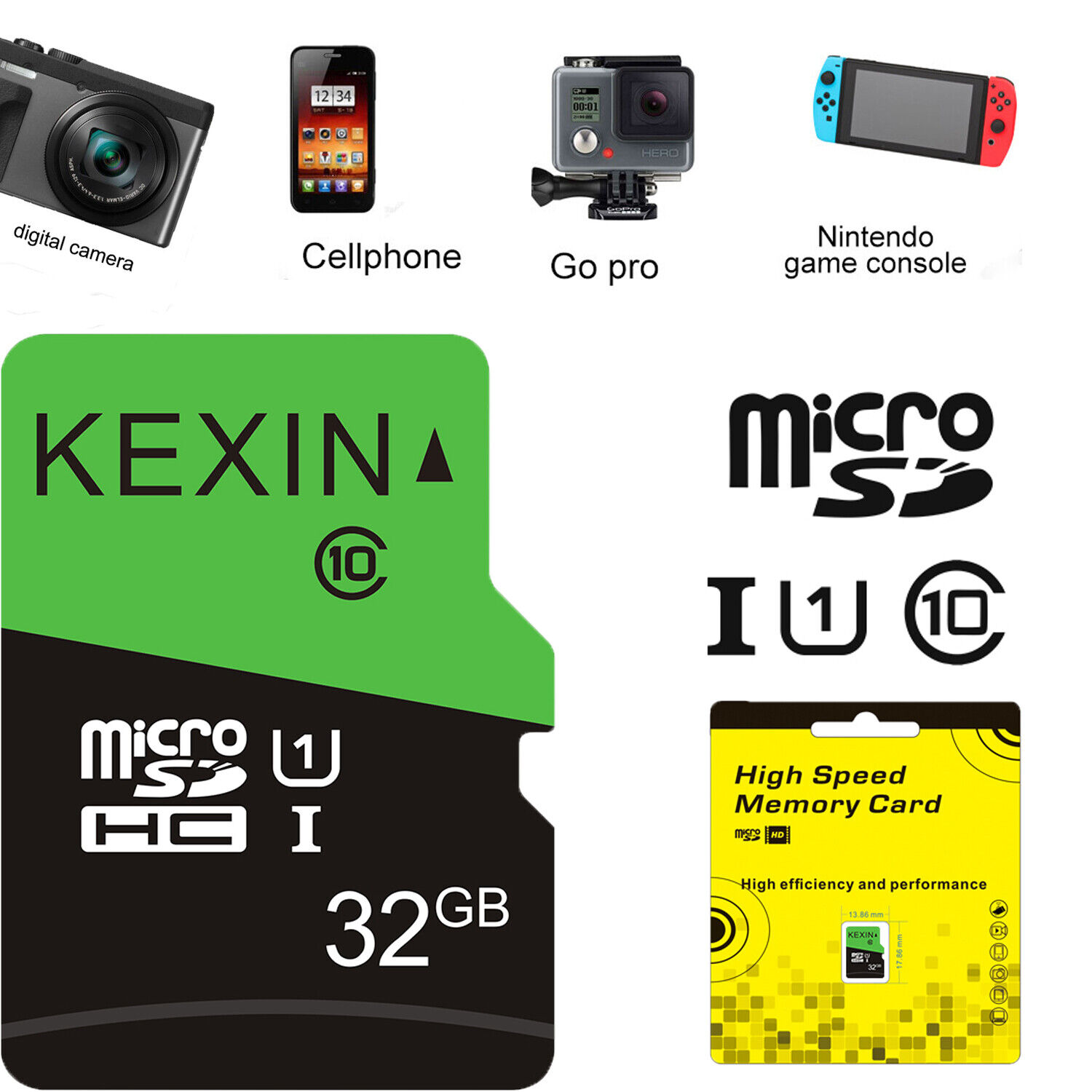 10PCS Lot Micro SD Card Phone TF Card SDHC Class 10 Camera Memory Card Storage Kexin Does Not Apply - фотография #11