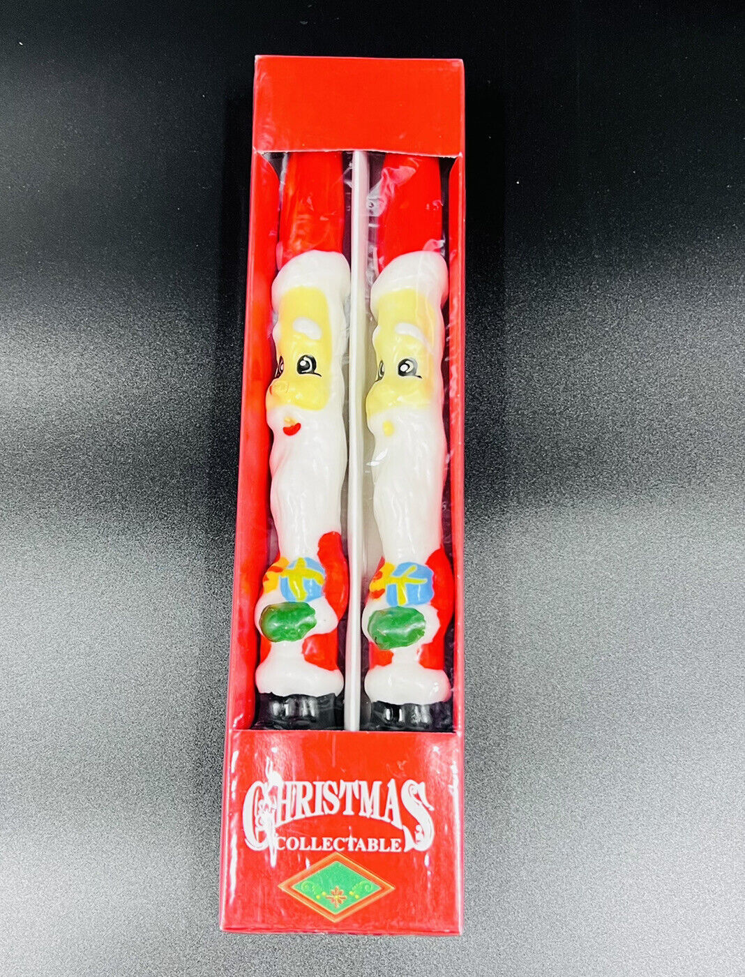 Vintage 10" Christmas Taper Candles Santa Snowman Toy Soldier Tree Magic Creations - фотография #3