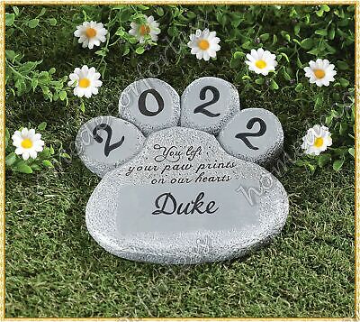 PERSONALIZED Paw Print Dog Cat Pet Memorial Grave Marker Garden Stepping Stone HDFL 355481 - фотография #4