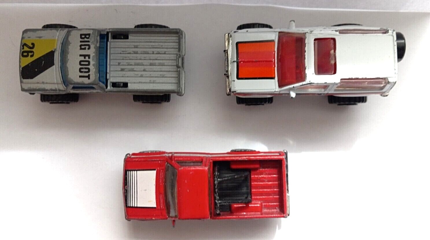 Matchbox Trucks Lot Of 3 Dodge Dakota  Big Foot Ford Bronco II All In 80's Matchbox Bronco II, Dakota - фотография #3