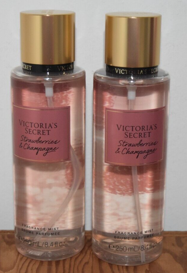 2 New Victoria's Secret Strawberries & Champagne Body Mist Lot Free Shipping VICTORIA'S SECRET 26546829 - фотография #13