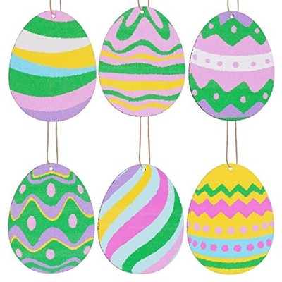  50 Pieces Wooden Cutout Easter Egg Ornaments Egg Wood DIY Crafts 3 inch Does not apply Does Not Apply - фотография #5