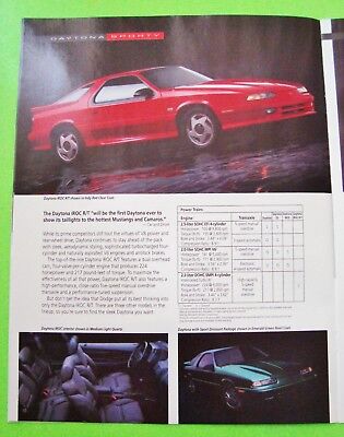 Lot/4 1993 DODGE DLX 24-pg COLOR CATALOG Brochure VIPER Ram STEALTH Daytona 4X4s Без бренда - фотография #11