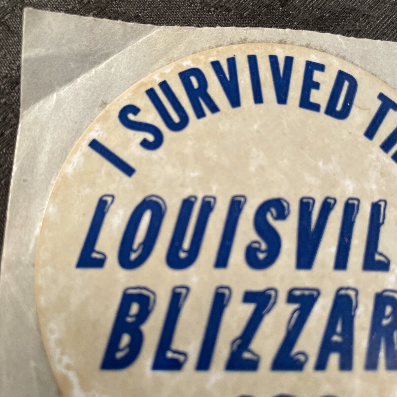 Super Rare (I Survived The Louisville Blizzard ‘78) 3” Sticker Kentucky 1978 Без бренда - фотография #2