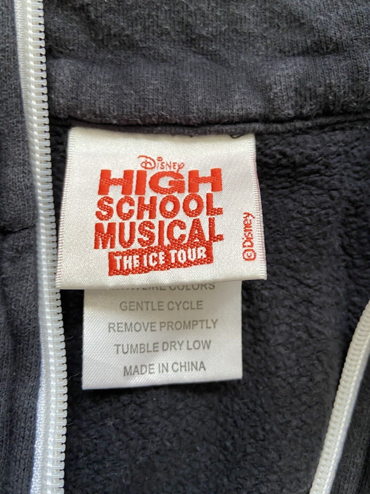Disney High School Musical Girls Ice Show Tour Zip Up Jacket/ Sweatshirt Size 18 Zip-Up - фотография #3