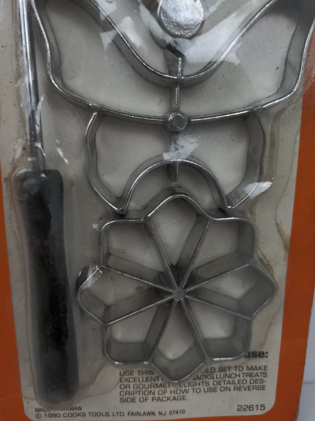 Cook Rosette Mold Set Metal Flowers Heart Diamond Spade Club Butterfly 1980 Cool Tools - фотография #2