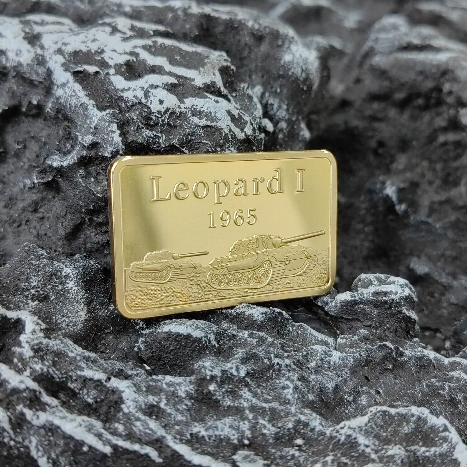 ​WWII Deutsche Panzerdivision Gold coin Bar LEOPARD I 1965 Cross eagle Без бренда