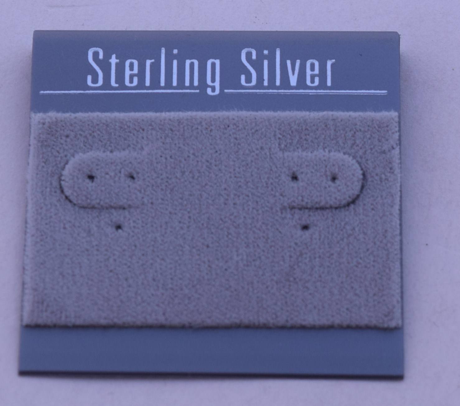 100ct Lot Sterling Silver Grey Felt Plastic Holder Hanging Earrings Display Card Unbranded/Generic Does Not Apply