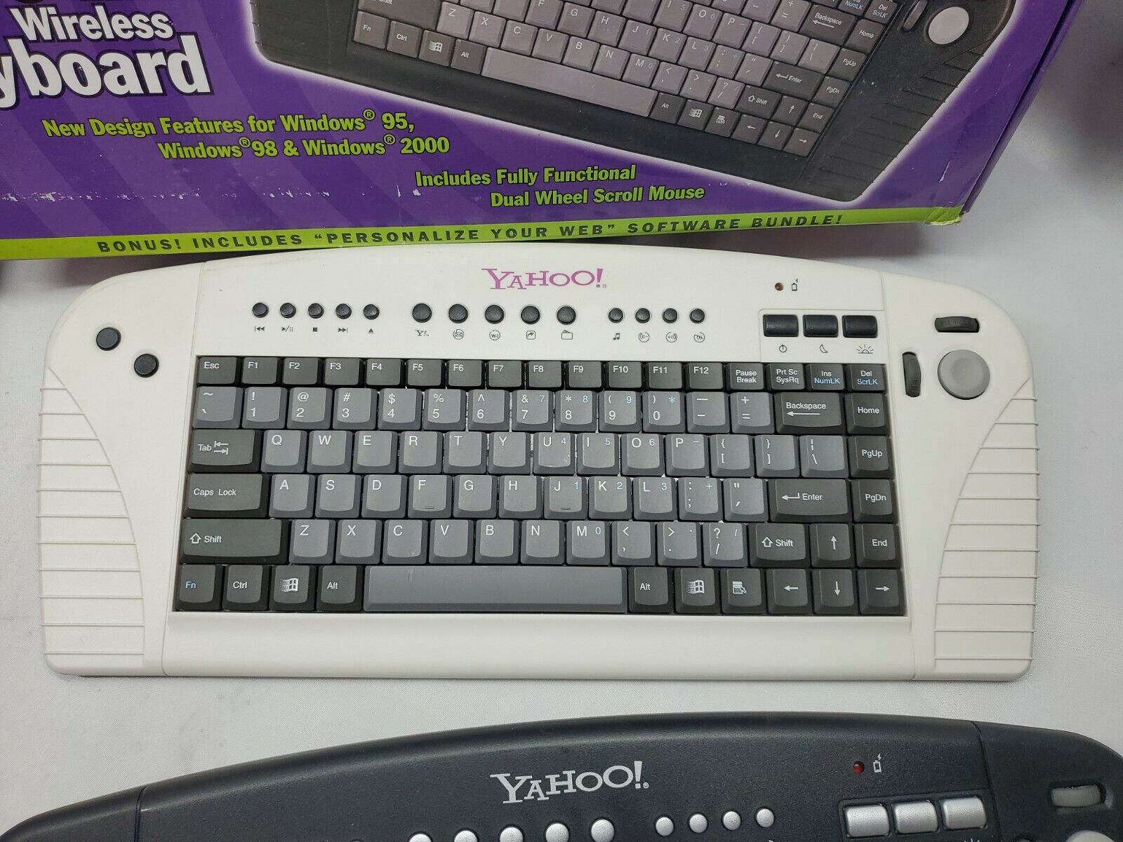 Yahoo! Direct Access Internet Keyboard Vintage lot wired & Wireless mouse yahoo Does Not Apply - фотография #10