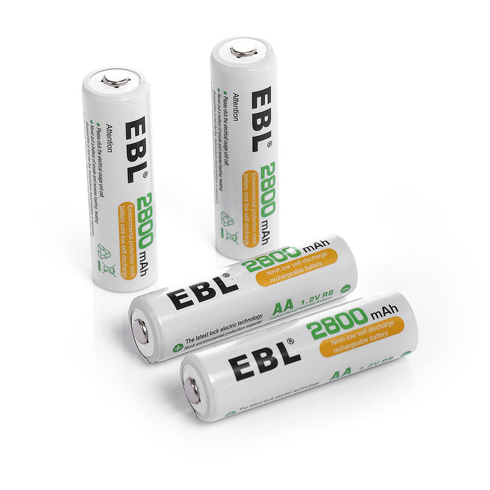EBL AA AAA Rechargeable Batteries Ni-Mh 2800mAh 2300mAh 1100mAh 800mAh + Box Lot EBL 2A-3A-NIMH - фотография #9
