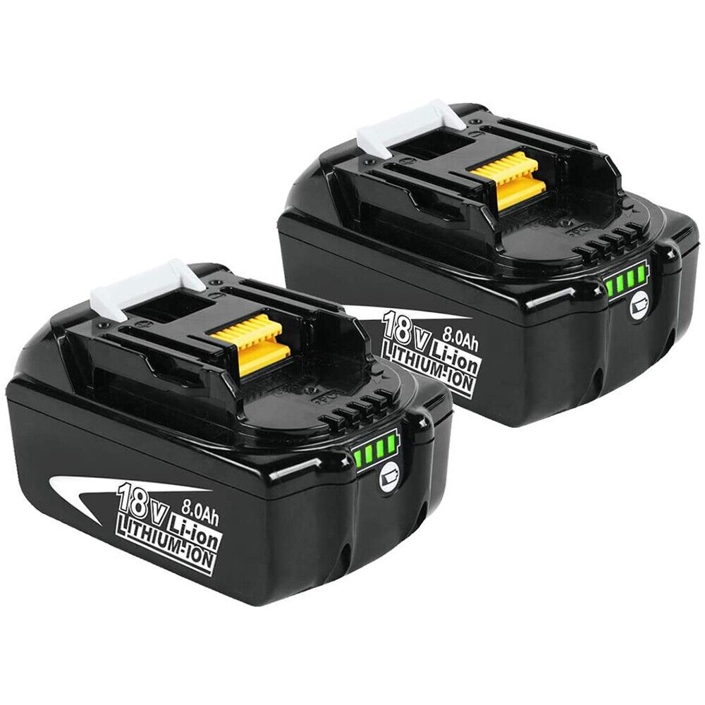 2Pack For Makita 18V 8.0Ah LXT Lithium-Ion BL1830 BL1850 BL1860 tool Battery LED FOR Makita BL1860B - фотография #17