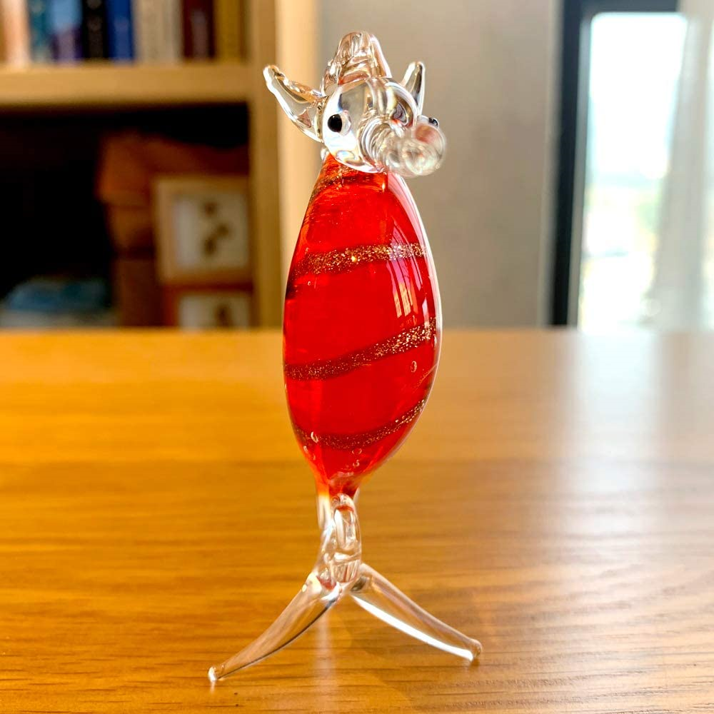 JingShiY Colorful Crystal Glass Hippocampus Animal Figurines Glass Seahorse Hand JingShiY Not Applicable - фотография #7