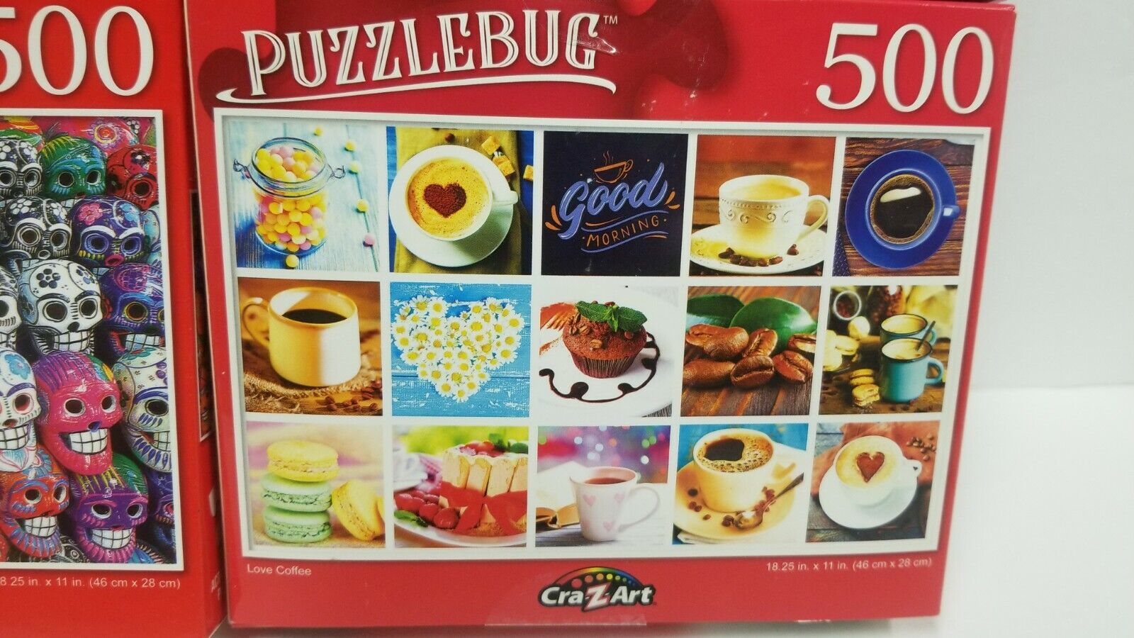 PuzzleBug Love Coffee, Sweet Treats, Dreaming Of Paris, Mexican Skulls Lot Of 4 Puzzlebug - фотография #6