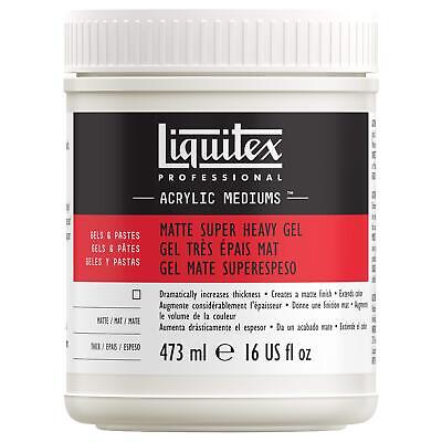 Professional Matte Super Heavy Gel Medium, 473ml (16-oz) Liquitex