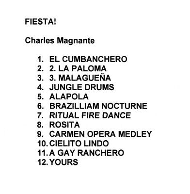 "Fiesta!" by Charles Magnante His Accordion and His Orchestra" on CD ! Без бренда - фотография #2
