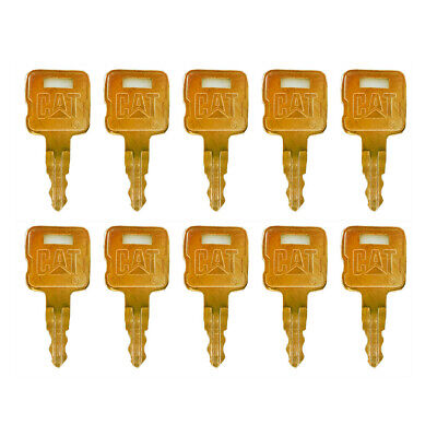 10PK NEW Style Keys For case CAT Caterpillar Heavy Equipment Ignition Key 5P8500 Unbranded 5P8500 0964753 0966198 8V4404 9G2777 - фотография #2