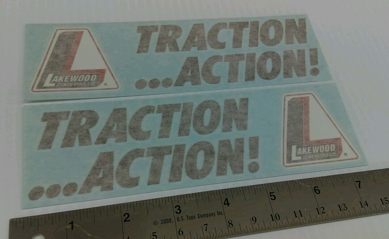 Lakewood Traction Action Decals Stickers Grumpy's Toy NHRA Gasser Racing Decals Без бренда