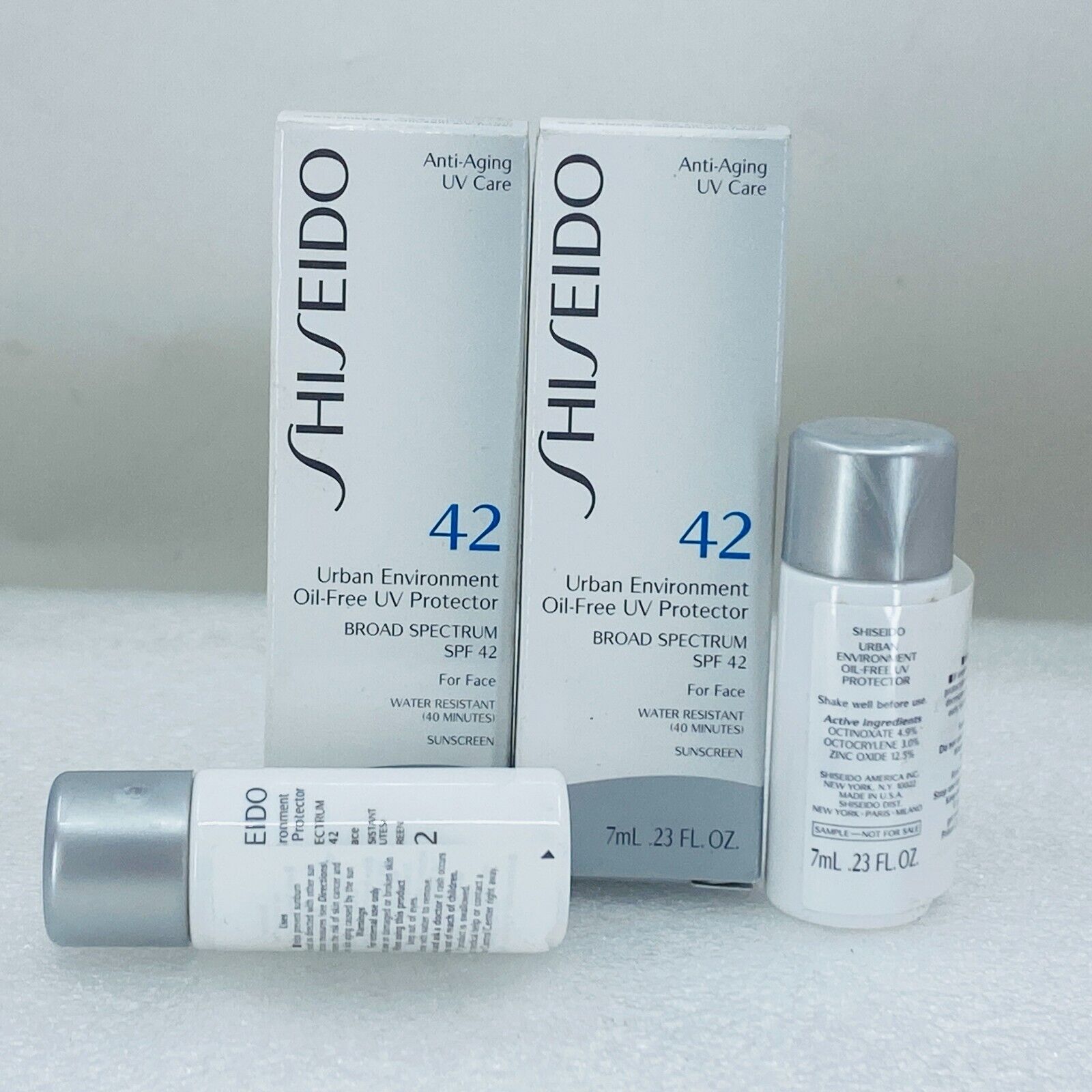 Shiseido Urban Environment Oil-Free SPF 42 Sunscreen Anti Aging 0.23oz(lot 2)NIB Shiseido - фотография #6