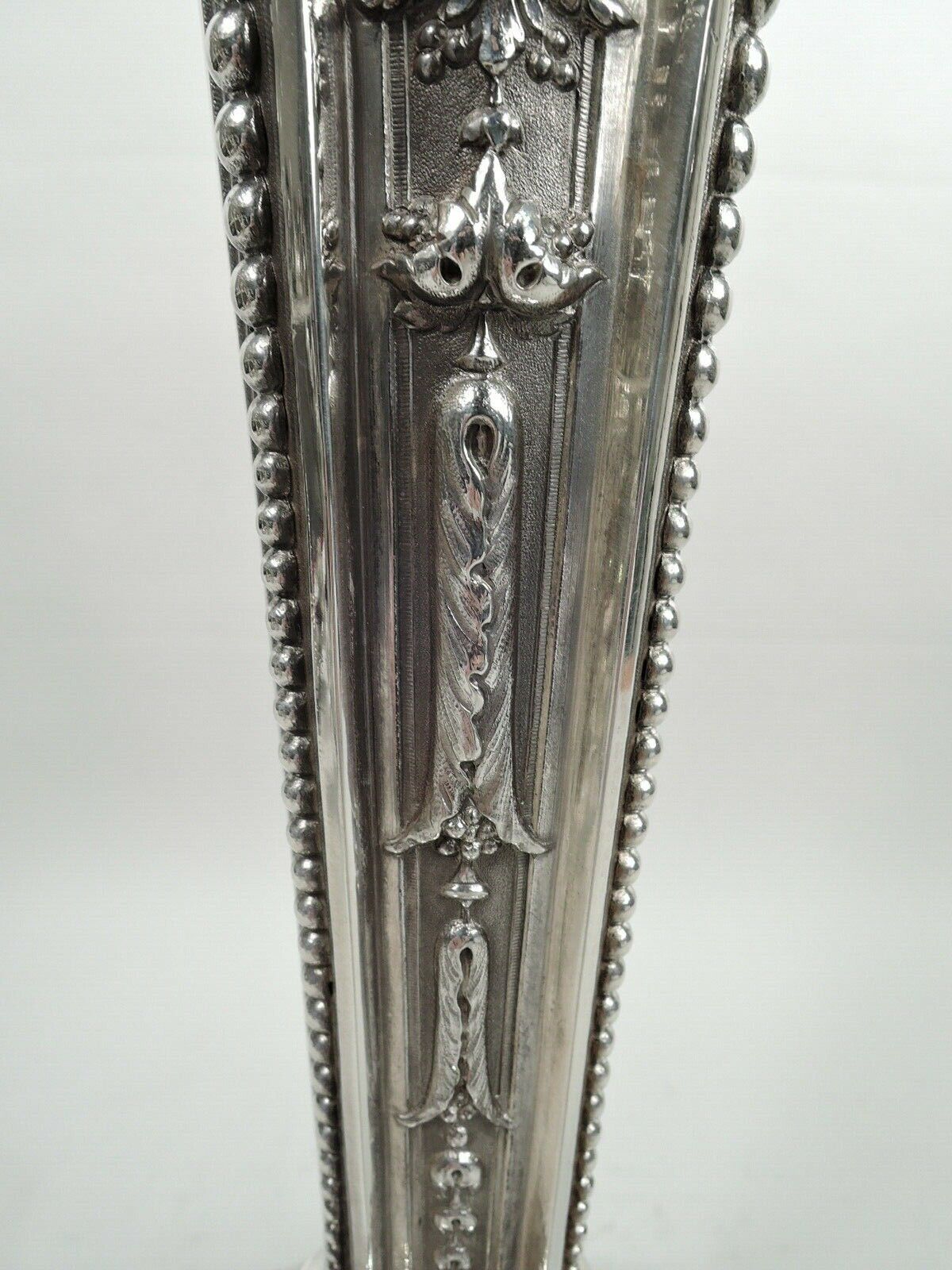 Antique Candelabra 7-Light Belle Epoque Neoclassical Pair French 950 Silver French - фотография #7
