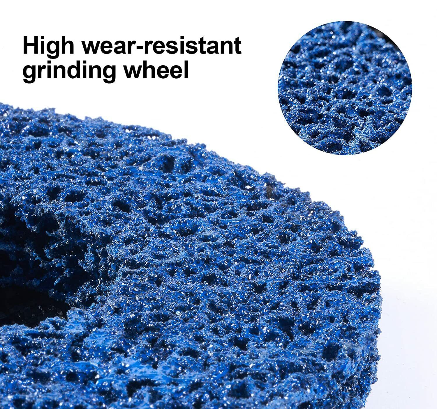 5PCS 5" x 7/8" Blue Strip Clean Disc Paint Stripping Rust Removal Sanding Wheels Satc Does not apply - фотография #7