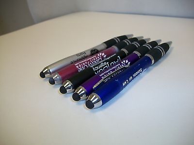 5 Lot Misprint Ink Pens with Soft Tip Stylus for Touch Screen, Thick Barrel Unbranded/Generic Does Not Apply - фотография #2