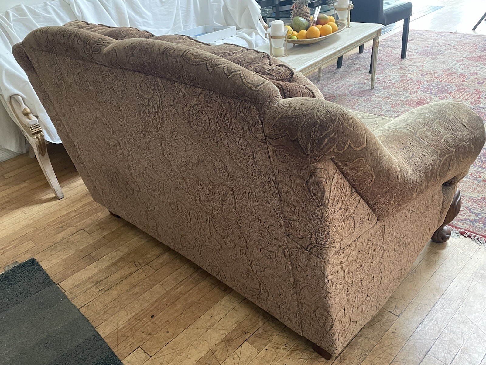 2-Piece Furniture Set Sofa and English Roll Arm Love Seat Couch Local-Pick Unbranded - фотография #5