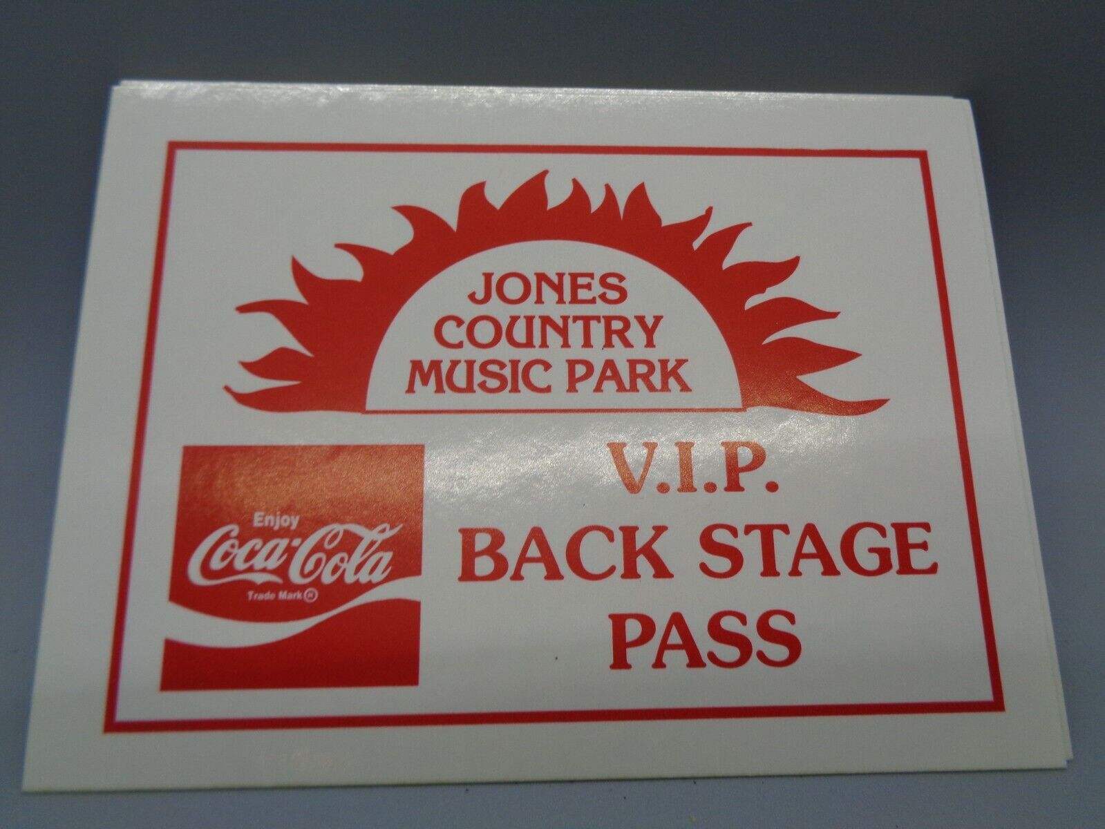 6 Vintage GEORGE JONES   Jones Country Backstage VIP Pass RARE! 6 for 1 Price! Без бренда - фотография #5