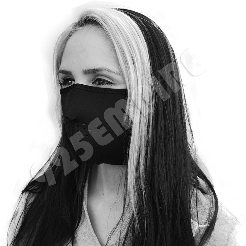  3 Pack Black Neoprene Half Face Mask Reusable Washable Lot Unbranded - фотография #4