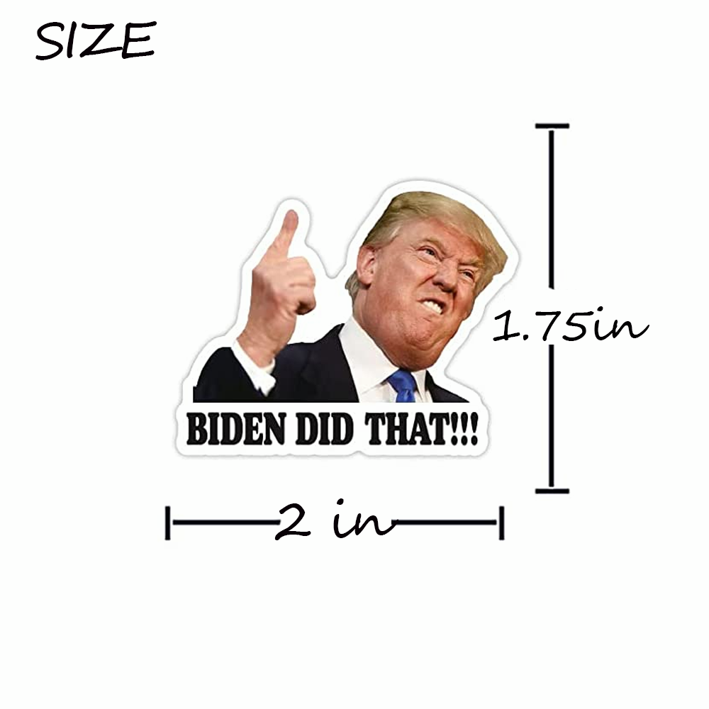 100pcs Trump Joe Biden I DID THAT Sticker Funny Decal Sticker Lot Car Gas Pump Unbranded - фотография #7