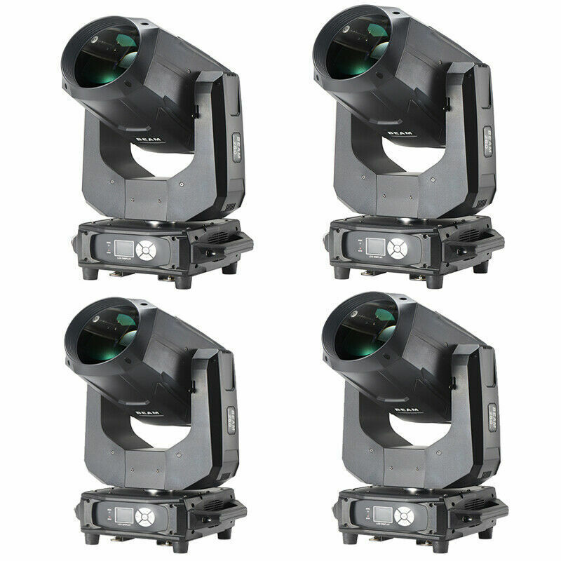 4pcs 260W 9R Beam Moving Head Lights 8+16Prism Rainbow Effect RDM Support US BECEN Does Not Apply