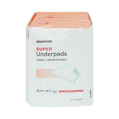 120 McKesson Super Moderate Absorbency Adult Bed Pad Disposable Underpads 23x36” McKesson UPMD2336 - фотография #3