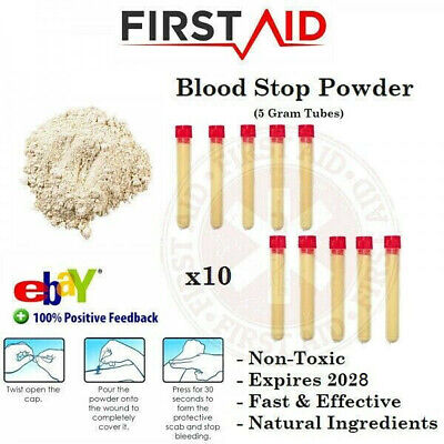 Blood Clot Powder - 100% Organic Plant Based - First Aid Wound Seal Powder First Aid Does Not Apply