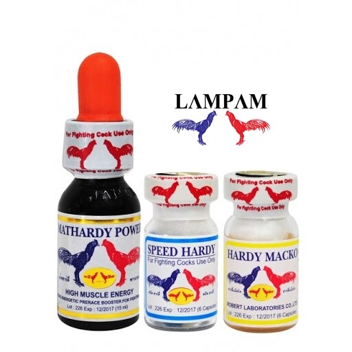 Set Vitamin Mega Power Speed Hardy Chicken Cock Rooster Supplement Thai LAMPAM Does not apply - фотография #2