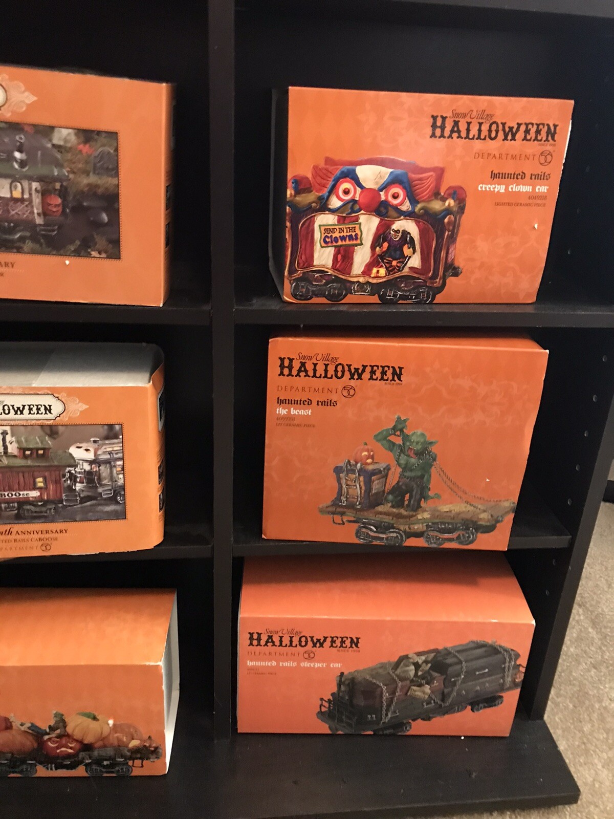 Dept 56 Halloween Haunted Rails ENTIRE COLLECTION! 38 Pc Lot MINT Department 56 - фотография #8