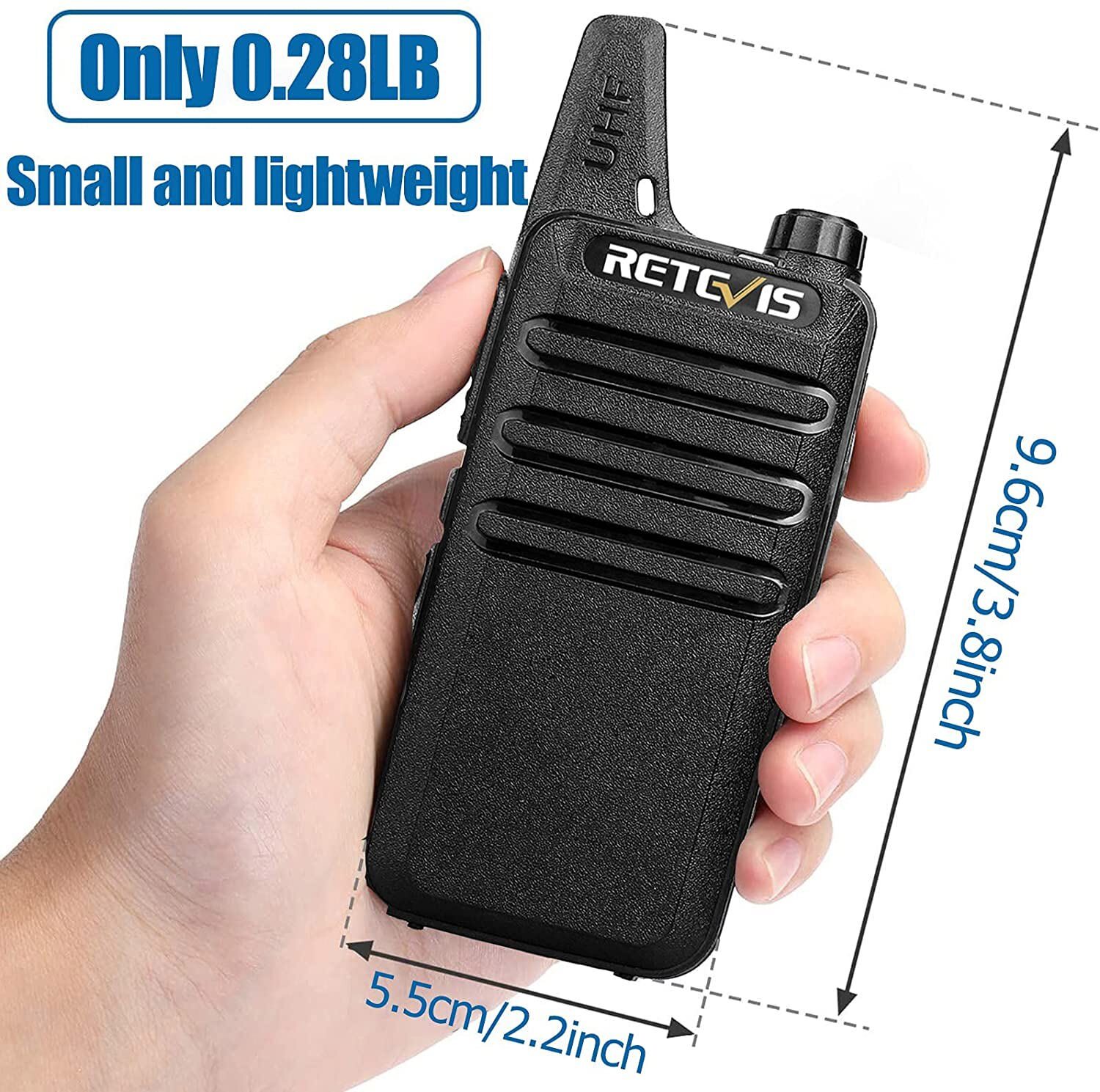 Retevis RT22 UHF Walkie Talkies Long Range CTCSS/DCS 2W 16CH Two Way Radios(10X) Retevis A9121G - фотография #3