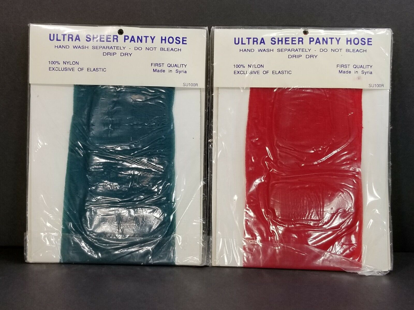 Vintage 80s Lot of 6 Ultra Sheer Panty Hose in Assorted Colors Regular Size 100R Ultra Sheer Does Not Apply - фотография #8