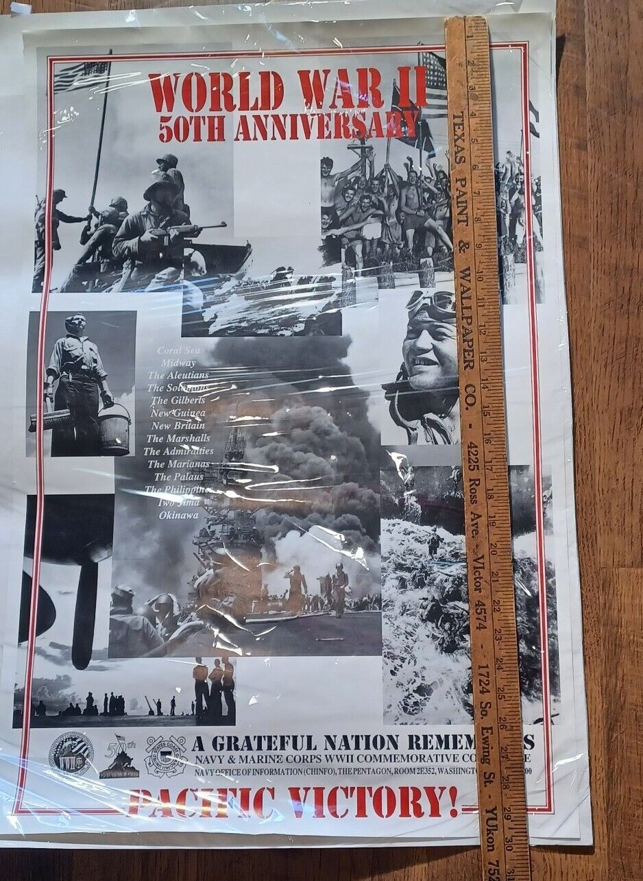 1995 50TH ANNIVERSARY OF WIRLD WAR 2 VICTORY IN THE PACIFIC POSTER Без бренда - фотография #7
