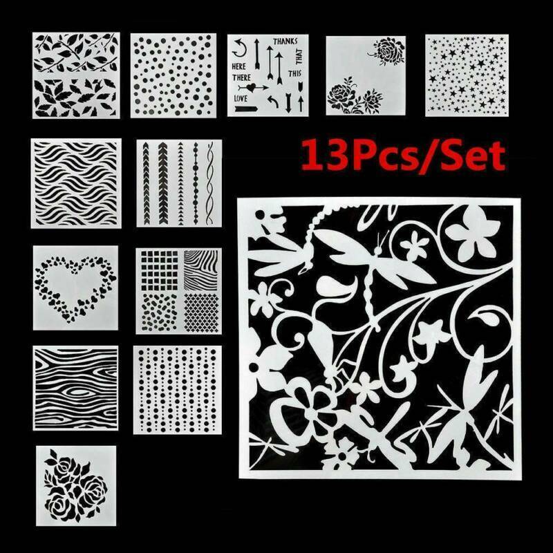 13Pcs/Lot Embossing Template Scrapbooking Walls Painting Layering Stencils DIY Unbranded Does Not Apply - фотография #5