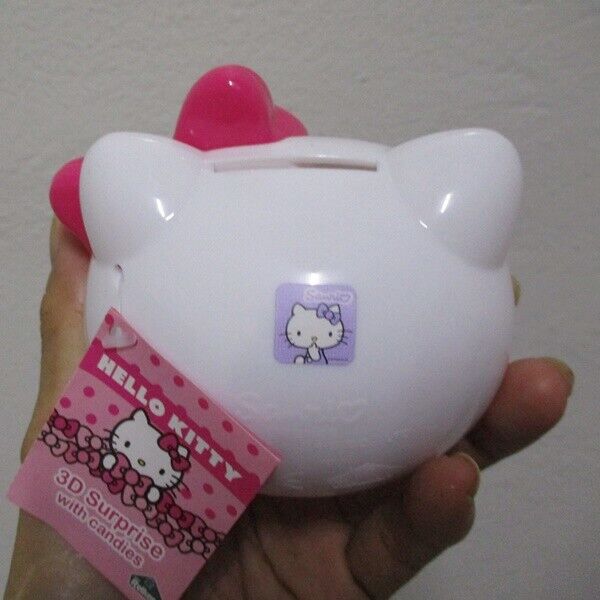 valentine sanrio hello kitty piggy bank tip box pvc lot 4 cat heads party gifts Sanrio - фотография #3