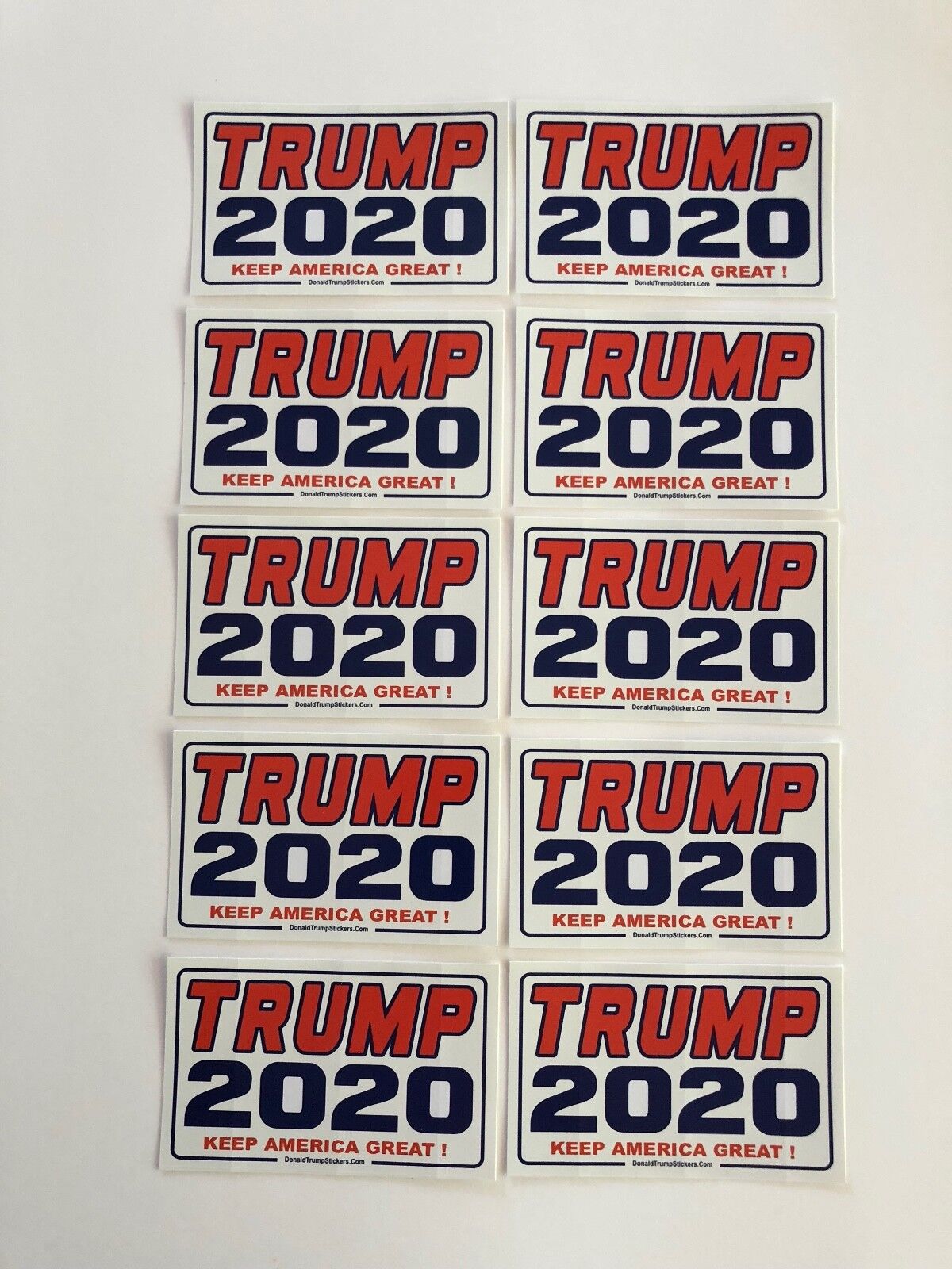 Trump 2020 ....Keep America Great !  ..Vinyl Stickers Decals ...10 Pack Без бренда