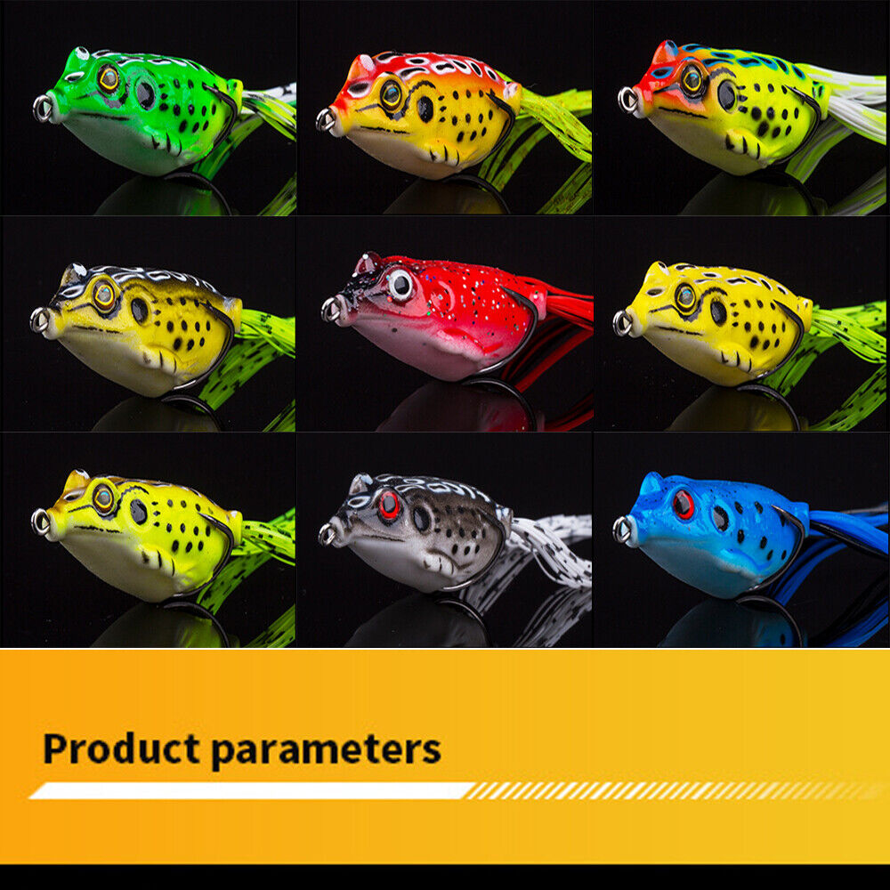 10pcs Frog Soft Lures 5.5cm 12.5g Topwater Bass Fishing lures lots Crankbaits Unbranded Z00350 - фотография #2