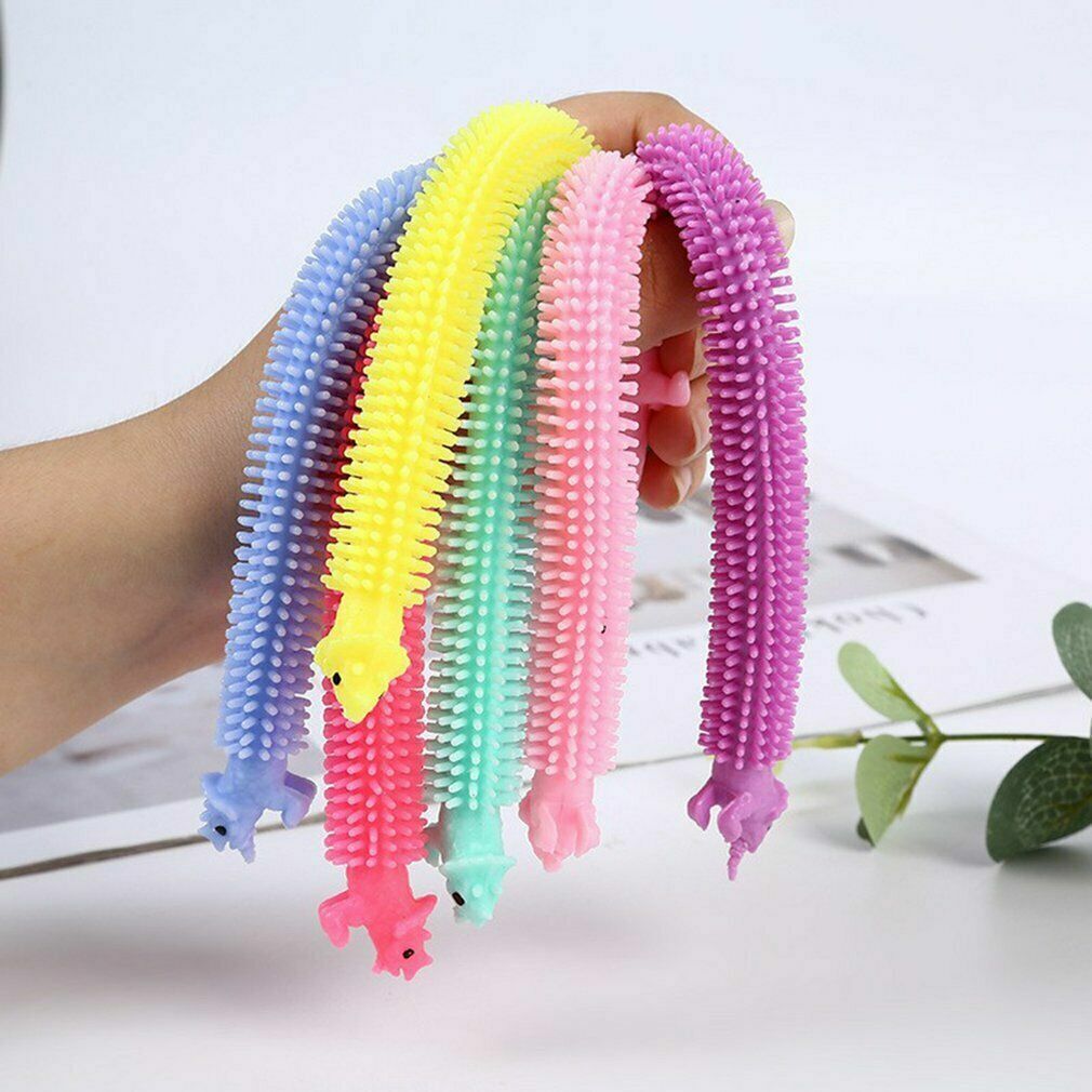Sensory Monkey Unicorn Noodles Toys Fidget Stress Relief Anxiety Rope Stretchy  The HH Store - фотография #7