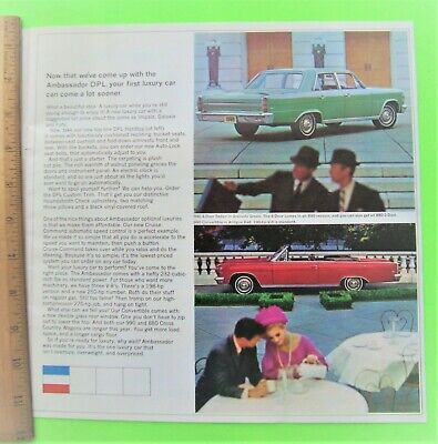 Lot / 4 1966 RAMBLER COLOR CATALOGS Brochures CONVERTBLES Ambassador MARLIN Xlnt Без бренда - фотография #9