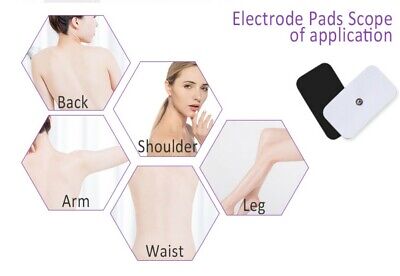 WIDE ELECTRODE MASSAGE REPLACEMENT PADS (10) 9X5CM FOR AURAWAVE DIGITAL MASSAGE Unbranded Does not apply - фотография #3