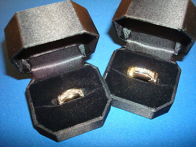 14K yg Bride & Groom Diamond Wedding Ring Set - 2ctw. - 19.5 grams tot. (#Tc21) Unknown Makers Mark