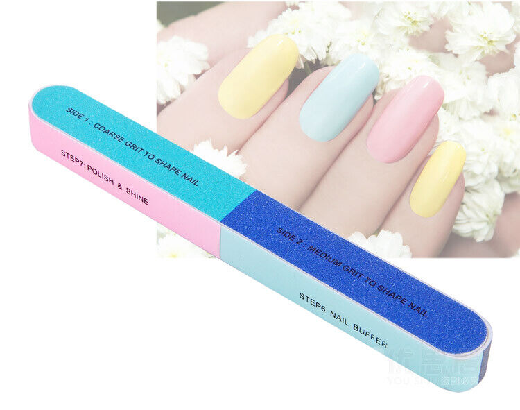 3Pack 7-In-1 Nail File Polish Buffer Shine Manicure Pedicure Polish Sanding Tool Unbranded Does not apply - фотография #2