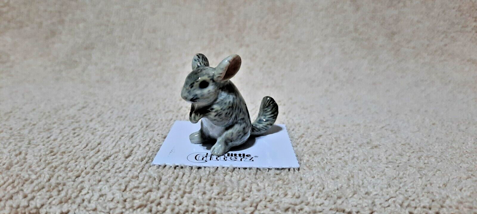 LITTLE CRITTERZ Chinchilla "Andes" Miniature Figurine New FREE SHIPPING LC937 Little Critterz