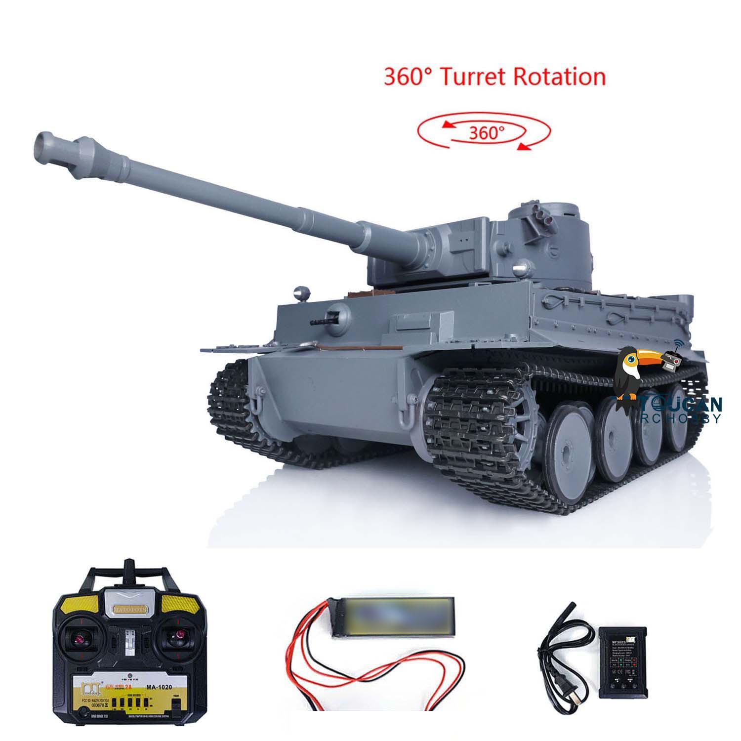 US Stock Mato 1220 1/16 Scale Metal German Tiger I RTR RC Tank Battle Tank Unbranded Does not apply